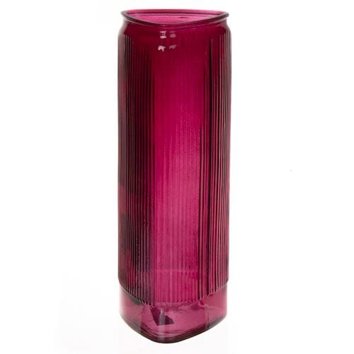 Vase Otto, glass, bordeaux Ø10/8 cm H30 Vases Duif 